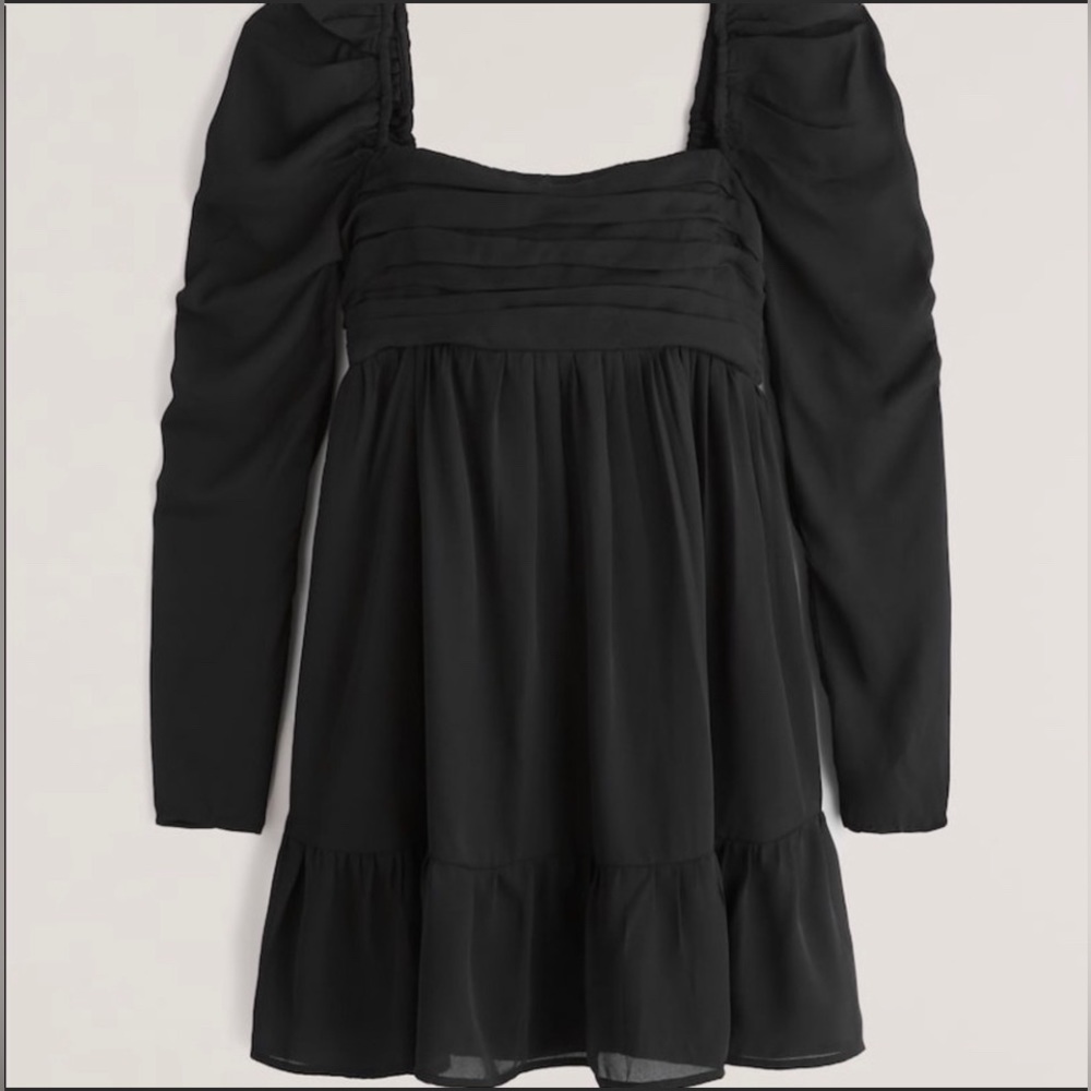 Abercrombie & Fitch Black Long Sleeve Dress